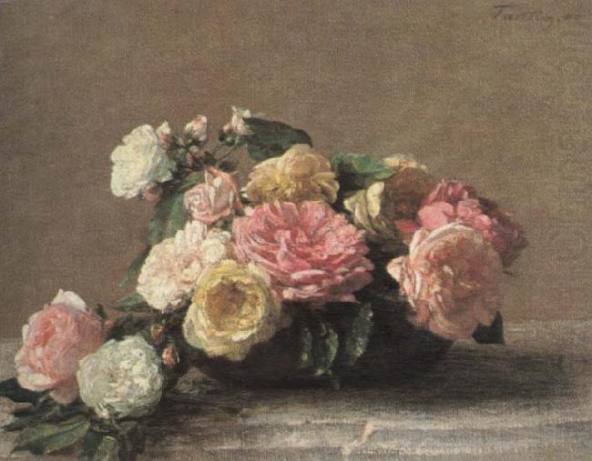 roses in a dish, Henri Fantin-Latour